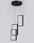 LAMPA SUFITOWA WISZĄCA LED LHJ087-3CP CZARNA 3