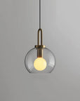 Lampa Sufitowa Wisząca Szklana Kula 20cm APP629-1CP 3