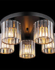 Lampa Sufitowa Kryształowa EBT023-5C CZARNA 3