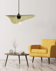 LAMPA SUFITOWA WISZĄCA APP1467-1CP Czarna/złota 3