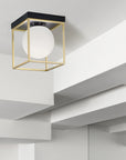 Lampa Sufitowa Plafon APP1166-1C Gold White 3