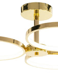 Lampa Sufitowa Wisząca LED APP993-c Złota + Pilot 3