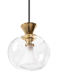 Lampa Sufitowa Wisząca Szklana Kula APP902-1CP Złota 3