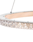 LAMPA WISZĄCA LED MS009-CP Jasne Różowe Złoto 59cm 3