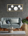 Lampa Wisząca APP1020-5CP Złota 3