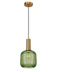 Lampa Sufitowa Wisząca Szklana APP462-1CP Zielona 3