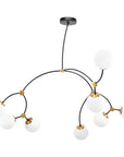 LAMPA WISZĄCA SUFITOWA CZARNY MAT APP1673-8CP 3
