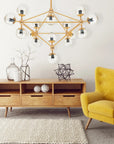Lampa Wisząca Sufitowa Złota APP267-15C 3
