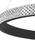 LAMPA SUFITOWA WISZĄCA LED APP1512-CP Black 3