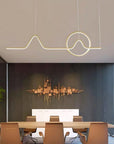 LAMPA WISZĄCA LED LHJ022-CP 120 Cm ZŁOTA 3