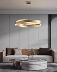 Lampa Wisząca LED APP1802-CP Złota Szczotkowana + Pilot 3