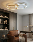 LAMPA SUFITOWA LED SWE062-C PLAFON ZŁOTA SZCZOTKOWANA 3