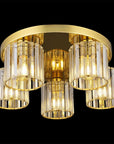Lampa Sufitowa Kryształowa EBT024-5C ZŁOTA 3