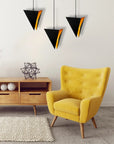 LAMPA TRÓJKĄTNA GEOMETRYCZNA POTRÓJNA APP254-3CP CZARNA 3