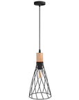 LAMPA SUFITOWA WISZĄCA APP1268-1CP Czarna 3