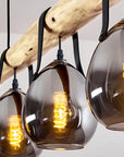 Lampa Wisząca APP1775-4CP WOOD GREY 3