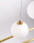 LAMPA SUFITOWA WISZĄCA LED LHJ039-CP ZŁOTA SZCZOTKOWANA 3