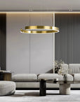LAMPA WISZĄCA LED LHJ052-CP1 C ZŁOTA SZCZOTKOWANA 40CM 3