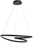 Lampa Sufitowa Wisząca Loop LED + Pilot APP796-cp Czarna 3