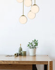 LAMPA SUFITOWA WISZĄCA APP1818-5CPR GOLD 3