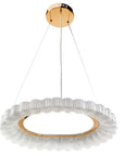 LAMPA WISZĄCA LED MS019-CP Różowe Złoto 60cm 3