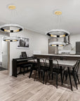 LAMPA WISZĄCA LED G043-2CP ZŁOTA 3