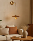 LAMPA ŚCIENNA KINKIET APP1356-1W Stare Złoto 30 Cm 3