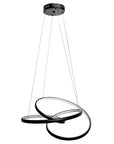 LAMPA SUFITOWA WISZĄCA LED G006-CP Czarna + PILOT 3