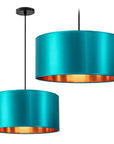 Lampa Wisząca 44cm APP955-1CP Niebieska
