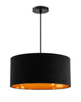 Lampa Wisząca 36cm APP619-1CP Czarna