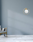 Lampa Ścienna Kinkiet App1153-1w Złota