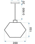 Lampa Sufitowa Wisząca W Stylu Loft Siena
