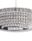 Kryształowa Lampa Sufitowa Owalna LED APP775-1CP