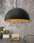 Lampa Sufitowa Wisząca Misa Metalowa 50cm APP379-1CP Czarna