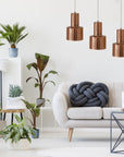 Lampa Sufitowa Wisząca APP283-1CP Różowe Złoto