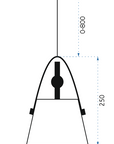 Lampa sufitowa BUFFO Szara