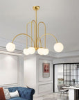 Lampa Sufitowa Wisząca Złota APP1584-6CP 7