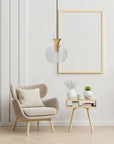 Lampa Sufitowa Wisząca Szklana Kula APP902-1CP Złota 4