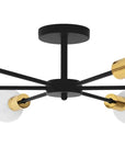 Lampa Pająk 6 APP501-6C Czarna 4