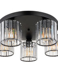 Lampa Sufitowa Kryształowa EBT023-5C CZARNA 4