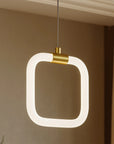 LAMPA SUFITOWA WISZĄCA LED LHJ057-CP1 ZŁOTA SZCZOTKOWANA 4