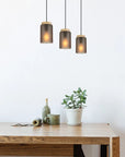 LAMPA SUFITOWA WISZĄCA APP1812-3CP Frosted Grey 4