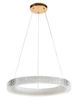 LAMPA WISZĄCA LED MS002-CP Różowe Złoto 60cm 4