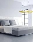 Lampa Sufitowa Wisząca Loop LED APP797-cp Złota + Pilot 4