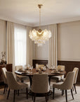 Lampa Wisząca Z Kryształami SWE083-CP 40cm Złota 4