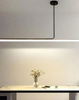 LAMPA SUFITOWA WISZĄCA LED APP1660-CP Black 140cm 4