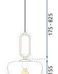 Lampa Wisząca LOFT APP1074-1CP 4