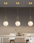 LAMPA SUFITOWA WISZĄCA APP1793-1CP 20cm Złota 4