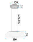 LAMPA WISZĄCA LED APP1691-1PC Złota 4