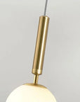 LAMPA WISZĄCA SZKLANA KULA G108-1W ZŁOTA E27 4